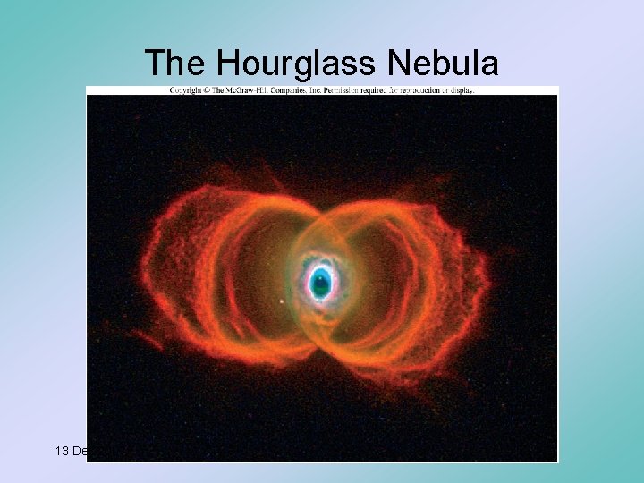 The Hourglass Nebula 13 Dec 2007 