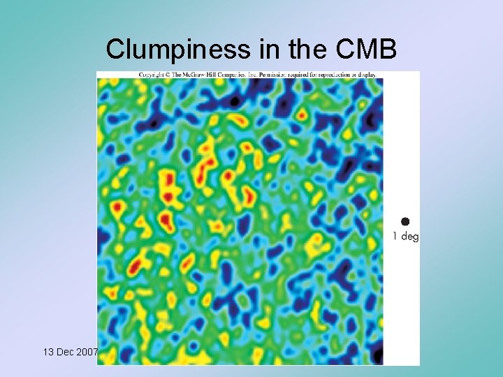 Clumpiness in the CMB 13 Dec 2007 