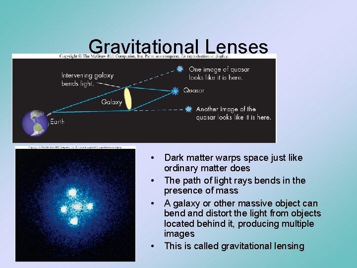 Gravitational Lenses • • • 13 Dec 2007 • Dark matter warps space just