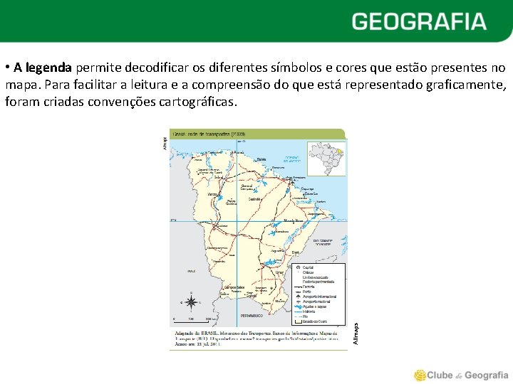 Allmaps • A legenda permite decodificar os diferentes símbolos e cores que estão presentes