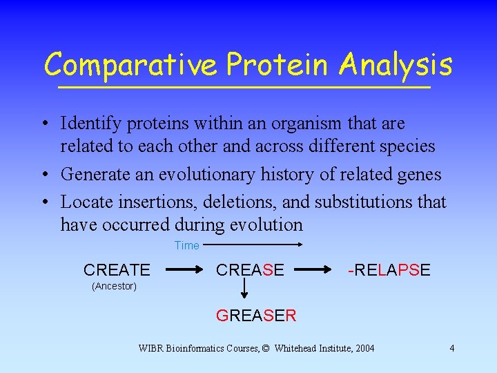Getting To Know Your Protein Comparative Protein Analysis