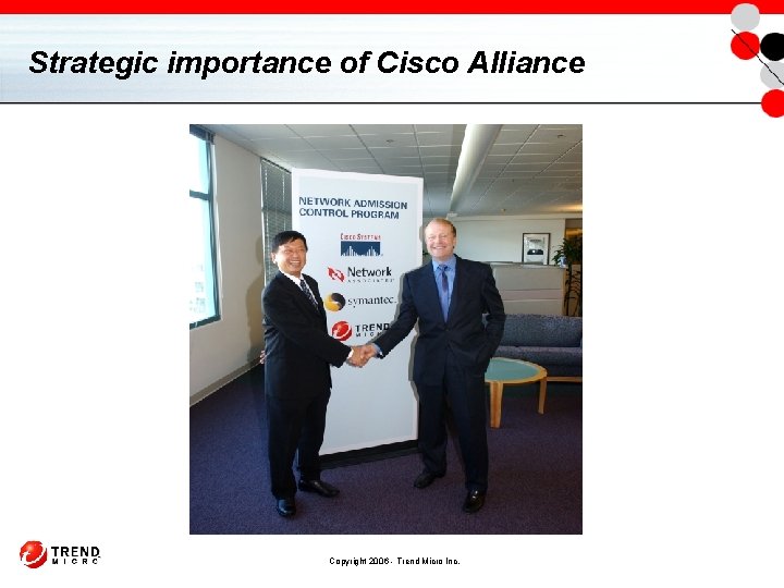 Strategic importance of Cisco Alliance Copyright 2006 - Trend Micro Inc. 