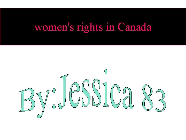 women's rights in Canada 