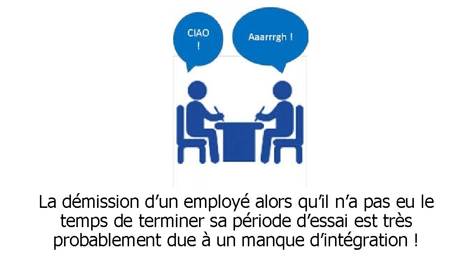 La démission d’un employé alors qu’il n’a pas eu le temps de terminer sa