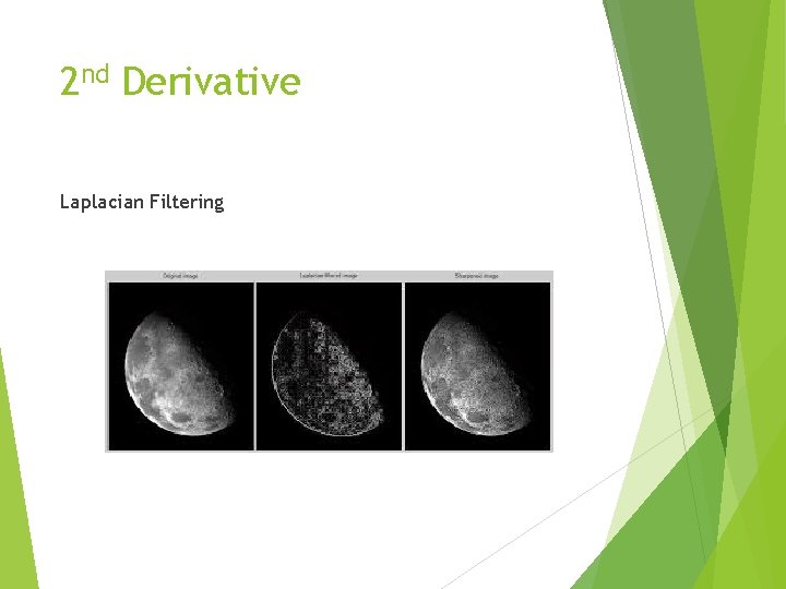 2 nd Derivative Laplacian Filtering 