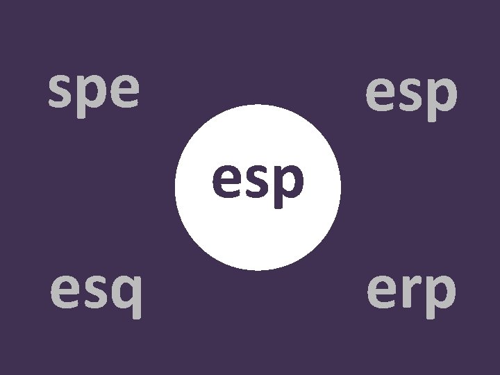 spe esp esq erp 