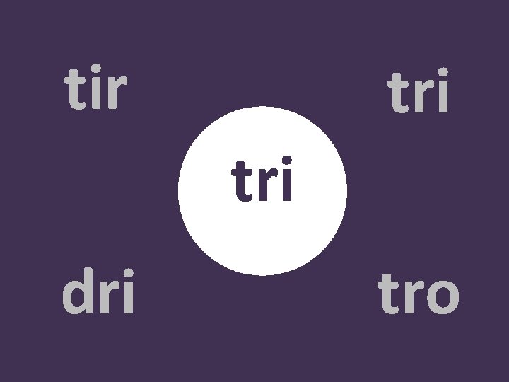 tir tri dri tro 