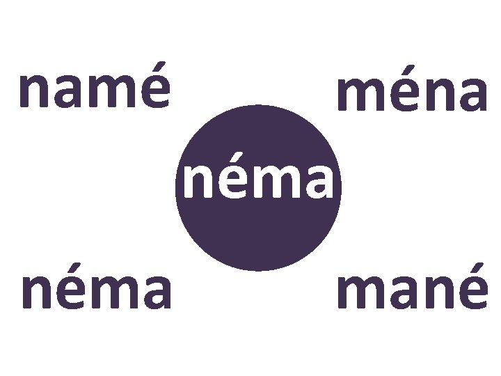 namé ména néma mané ? 