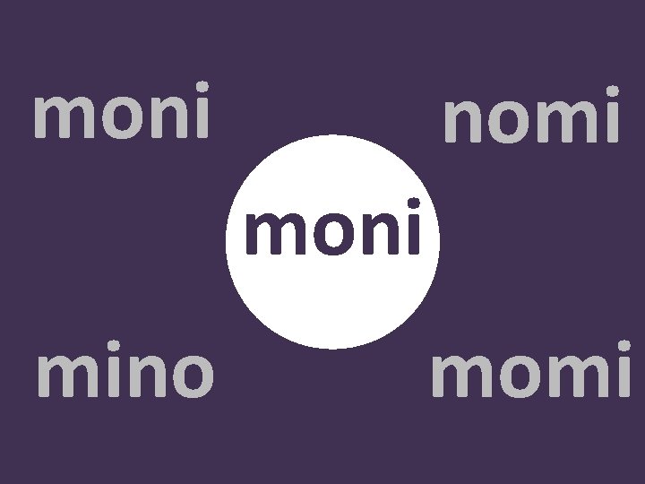 moni nomi moni mino momi 