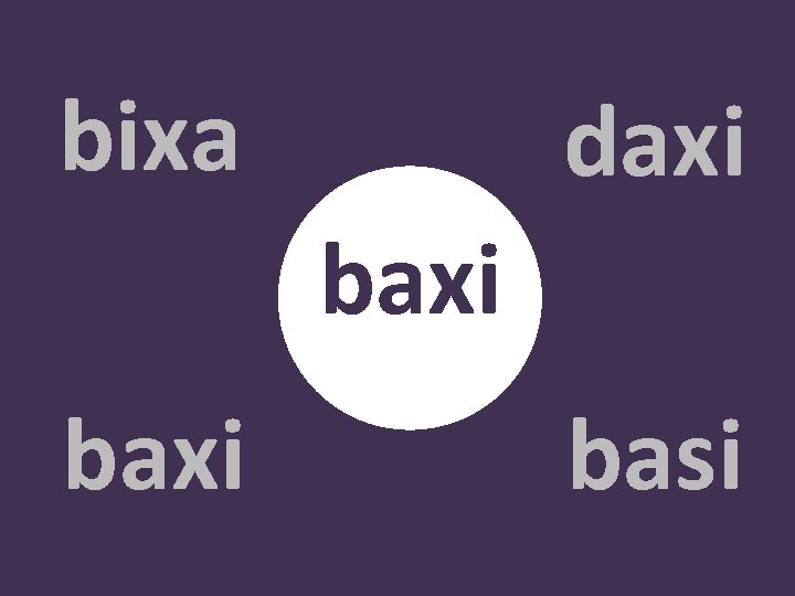 bixa daxi baxi basi 