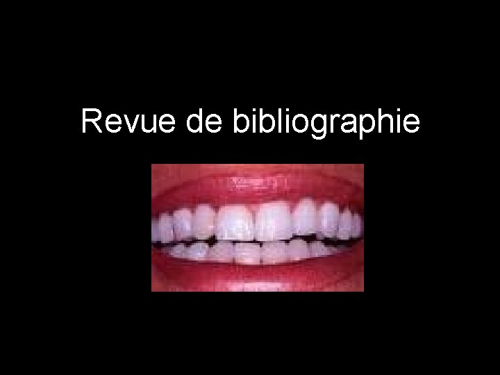 Revue de bibliographie 