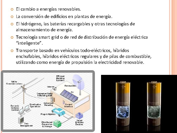  El cambio a energías renovables. La conversión de edificios en plantas de energía.