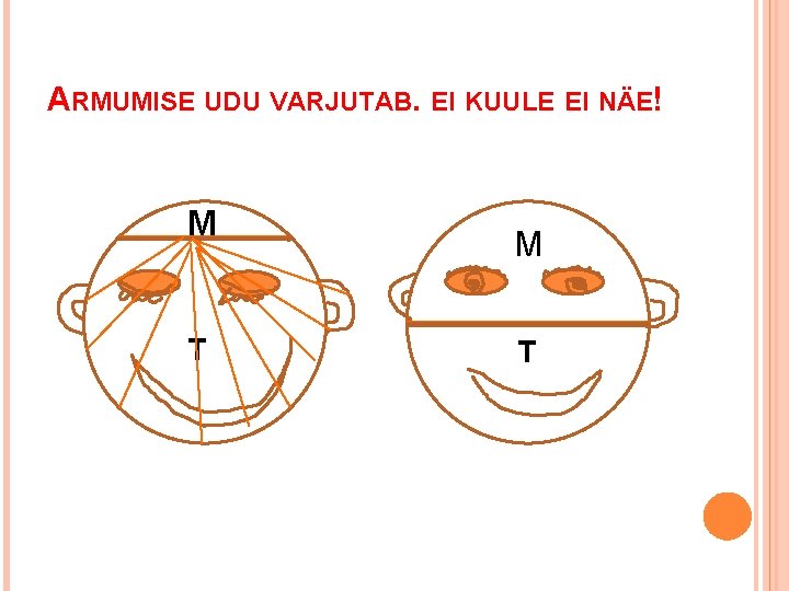 ARMUMISE UDU VARJUTAB. EI KUULE EI NÄE! M TTt T M T T 