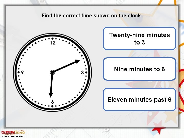 Telling the Time to the Minute Classroom Secrets