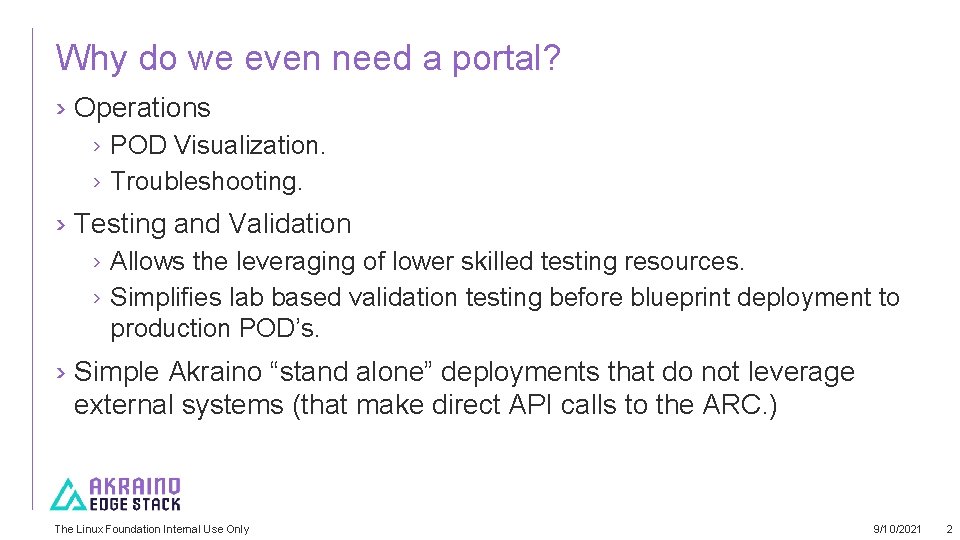 Why do we even need a portal? › Operations › POD Visualization. › Troubleshooting.