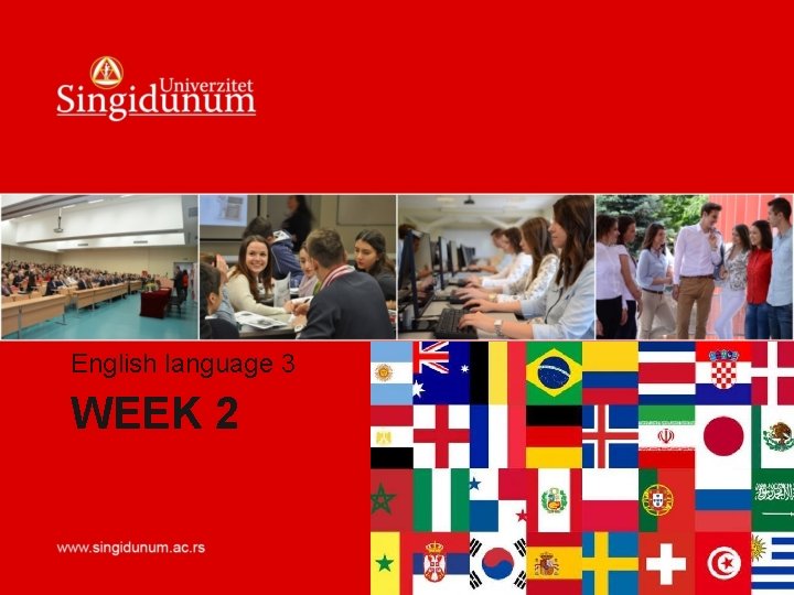 English language 3 WEEK 2 