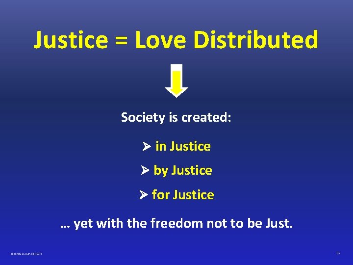 Justice = Love Distributed Society is created: in Justice by Justice for Justice …
