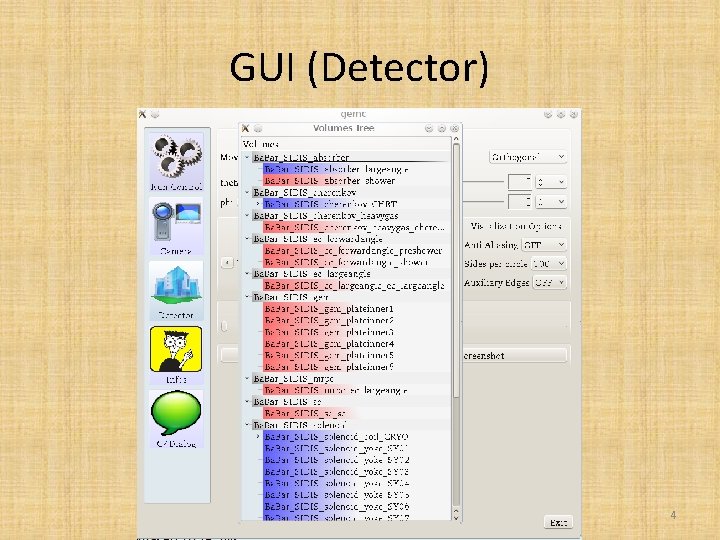 GUI (Detector) 4 