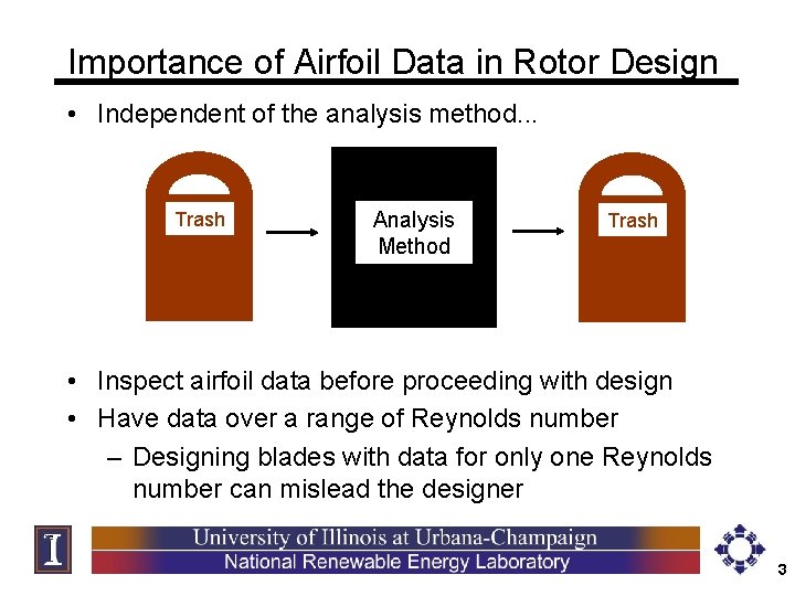 Importance of Airfoil Data in Rotor Design • Independent of the analysis method. .
