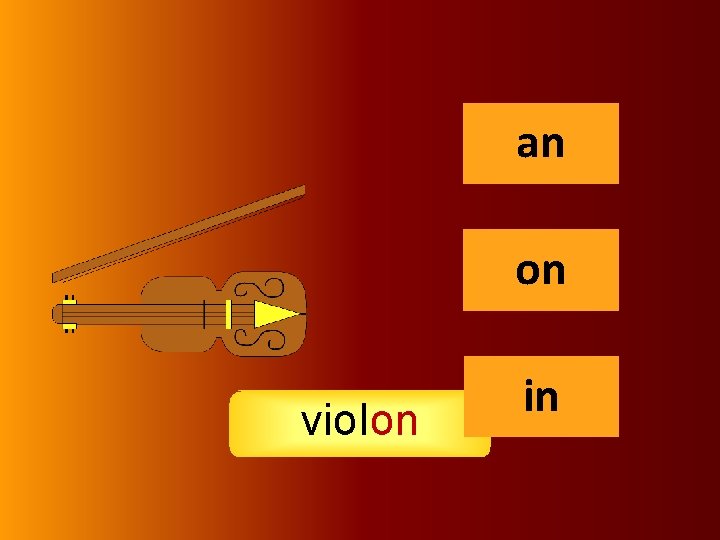 on an on violon in 