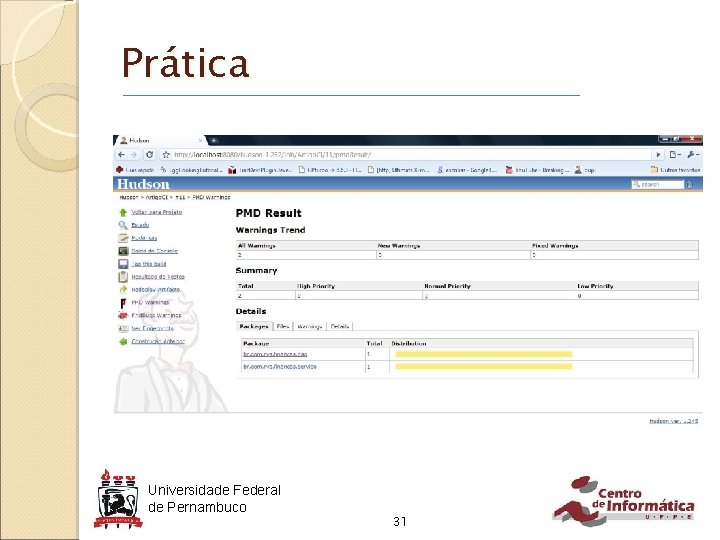 Prática Universidade Federal de Pernambuco 31 