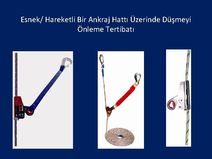 Esnek/ Hareketli Bir Ankraj Hattı Üzerinde Düşmeyi Önleme Tertibatı 