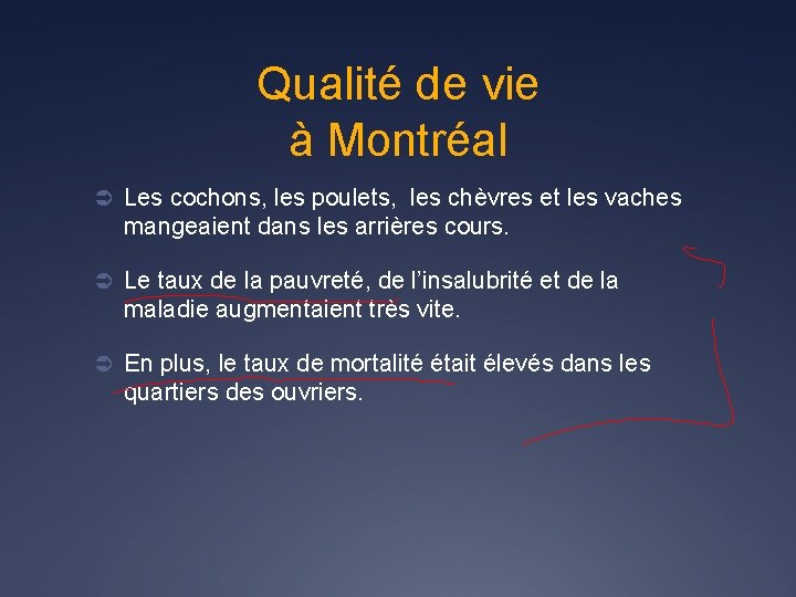 Qualité de vie à Montréal Ü Les cochons, les poulets, les chèvres et les