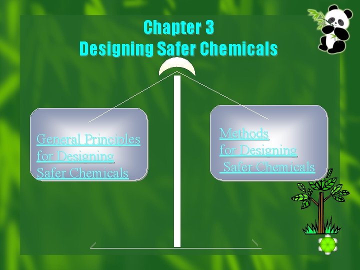 Chapter 3 Designing Safer Chemicals General Principles for Designing Safer Chemicals Methods for Designing