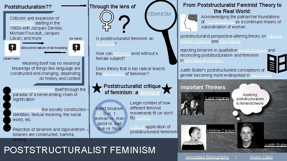 Through the lens of Poststructuralism? ? Criticism and expansion of structuralism starting in the