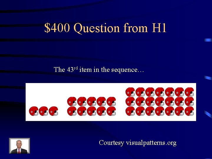 Jeopardy Patterns Est Square Roots Order of Ops