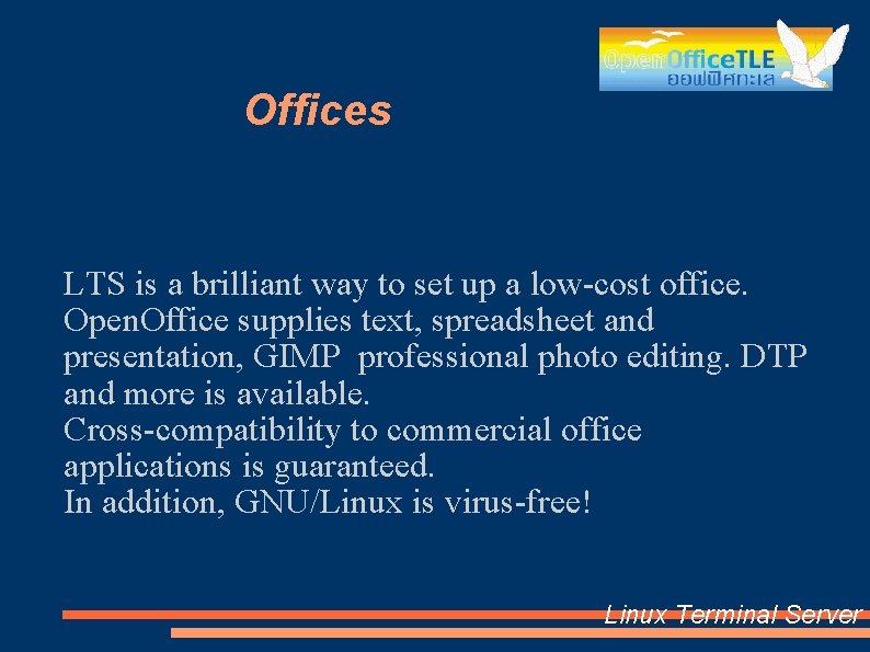 Offices LTS is a brilliant way to set up a low-cost office. Open. Office