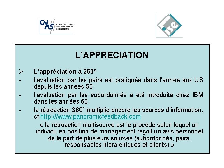  • Cliquez pour. L’APPRECIATION modifier les styles du texte du Ø masque L’appréciation