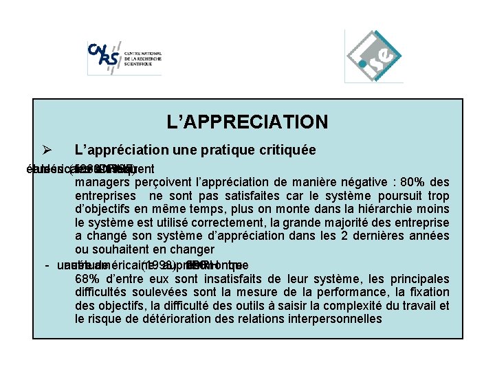  • Cliquez pour. L’APPRECIATION modifier les styles du texte du Ø masque L’appréciation