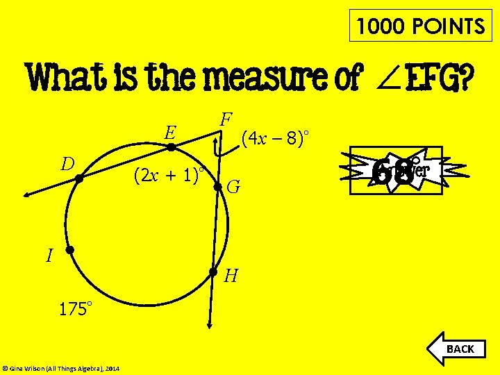 1000 POINTS What is the measure of ∠EFG? E D I (2 x +