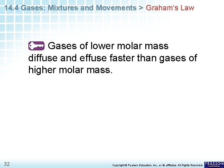 14. 4 Gases: Mixtures and Movements > Graham’s Law Gases of lower molar mass