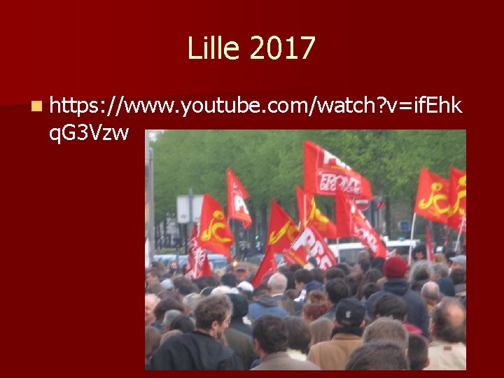 Lille 2017 n https: //www. youtube. com/watch? v=if. Ehk q. G 3 Vzw 