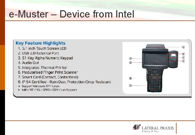 e-Muster – Device from Intel 