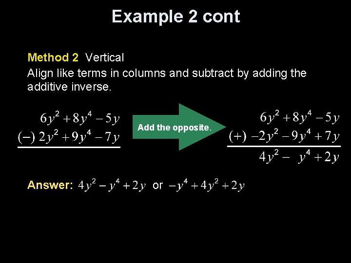 Lesson 8 5 Adding and Subtracting Polynomials Click