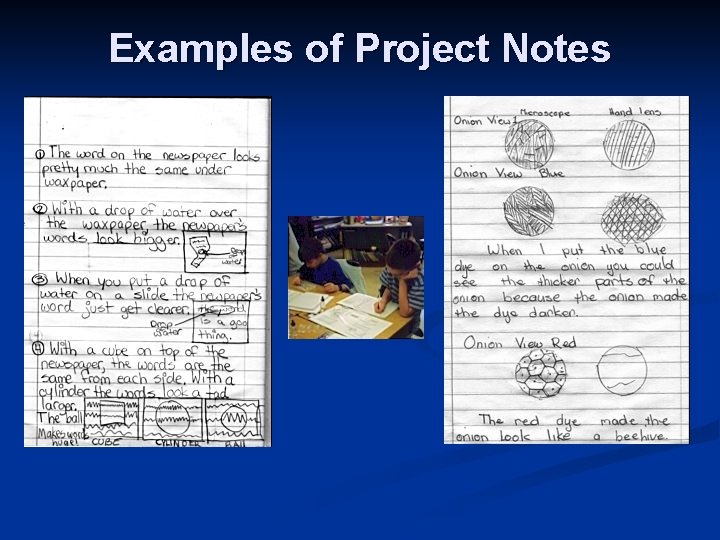 Examples of Project Notes 