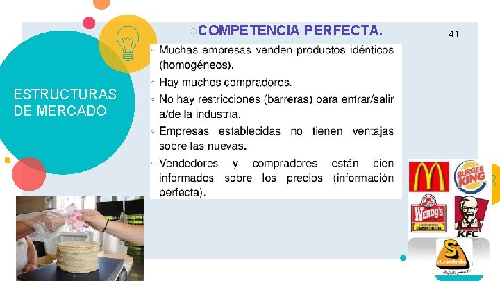 ○COMPETENCIA PERFECTA. ESTRUCTURAS DE MERCADO 41 