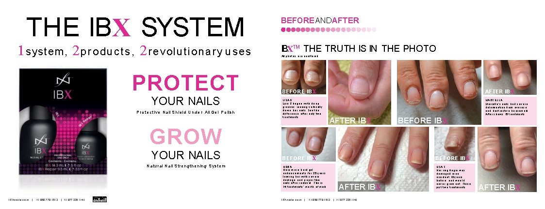 THE IBX SYSTEM 1 system, 2 p r o d u c t s