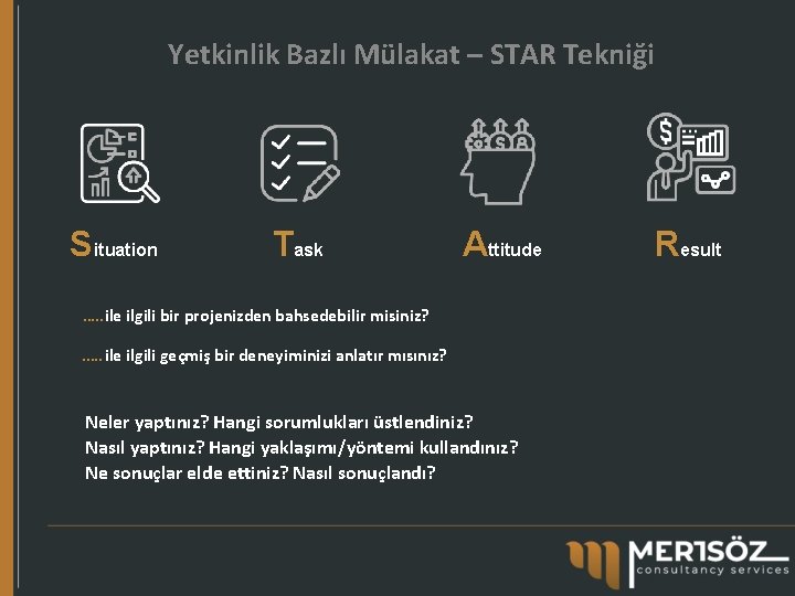 Yetkinlik Bazlı Mülakat – STAR Tekniği Situation Task Attitude …. . ile ilgili bir