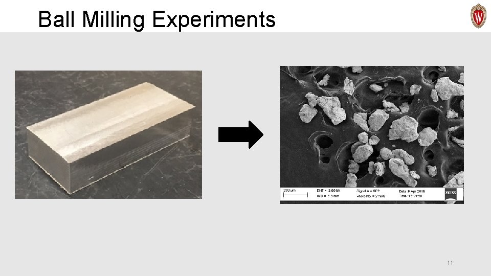 Ball Milling Experiments 11 