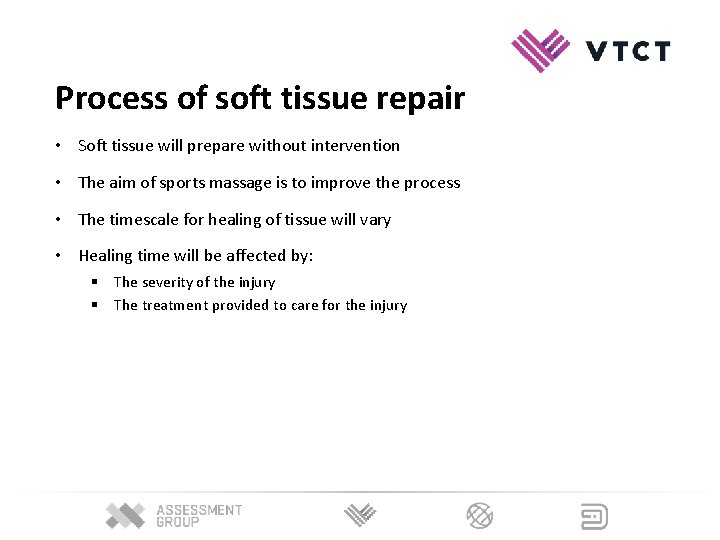 Process of soft tissue repair • Soft tissue will prepare without intervention • The Process of soft tissue repair • Soft tissue will prepare without intervention • The