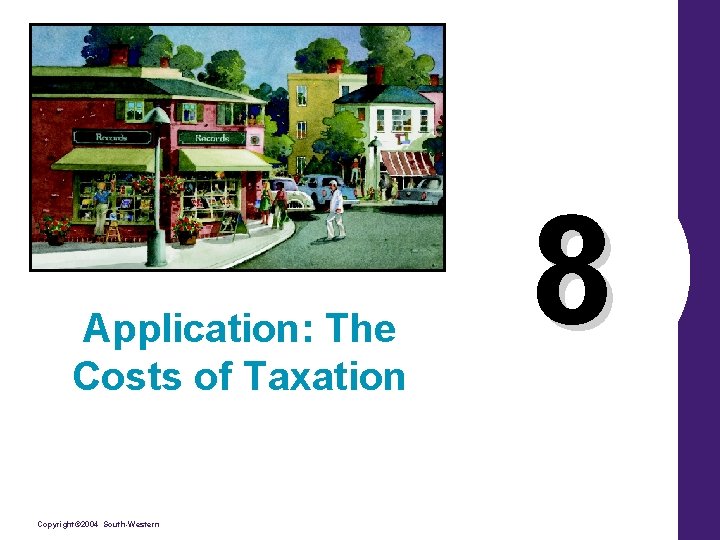 Application: The Costs of Taxation Copyright© 2004 South-Western 8 