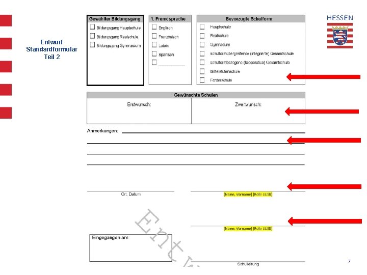 Entwurf Standardformular Teil 2 7 