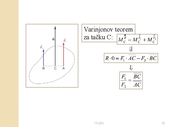 Varinjonov teorem za tačku C: 7. 9. 2021. 20 