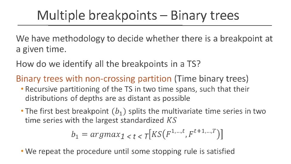 Multiple breakpoints – Binary trees 