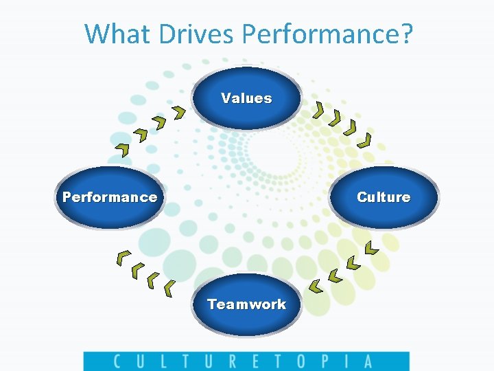What Drives Performance? Values Performance Culture Teamwork 