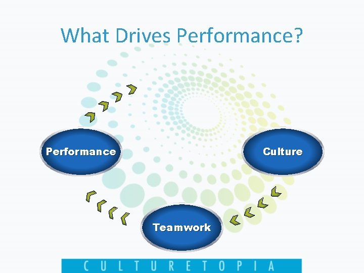 What Drives Performance? Performance Culture Teamwork 